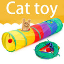 Túnel Plegable para Gatos – Juguete Interactivo para Ejercicio, Escondite y Diversión