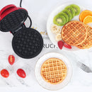 Mini Máquina de Waffle Eléctrica 110V/220V 350W – Antiadherente, Compacta e Ideal para Desayuno y Postres