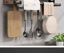 Soporte Organizador de Cocina en Aluminio – Porta Condimentos y Cuchillos Multifuncional de Pared Sin Perforacións