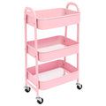 Carrito Organizador con Ruedas de 3 Niveles – Multiuso para Cocina, Baño y Oficina, Resistente y Fácil de Montar