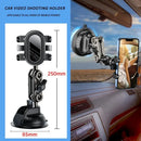 Soporte Vehicular para Celular con Ventosa Fuerte – Brazo Flexible para Grabación y Vlog