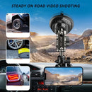 Soporte Vehicular para Celular con Ventosa Fuerte – Brazo Flexible para Grabación y Vlog