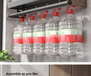 Soporte Organizador de Cocina en Aluminio – Porta Condimentos y Cuchillos Multifuncional de Pared Sin Perforacións