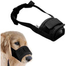 Bozal de Malla Ajustable para Perros – Antiladridos y Antimordidas con Correa de Nylon para Entrenamiento y Control