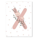 Marco Decorativo Infantil Mariposa Rosa Arcoíris Kawaii – Arte en Lienzo para Habitación de Niña