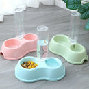 Tazón Caliente Automático Doble para Gatos y Perros – Alimentador y Bebedero Integrados