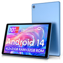 Tablet Android 14 de 10” 4GB RAM 32GB con WiFi 5G y batería de 6000mAh