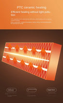 Ventilador y Calefactor de Pared Portátil – Climatización Doméstica 2 en 1.