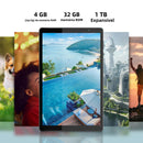 Tablet Android 14 de 10” 4GB RAM 32GB con WiFi 5G y batería de 6000mAh