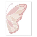 Marco Decorativo Infantil Mariposa Rosa Arcoíris Kawaii – Arte en Lienzo para Habitación de Niña