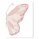 Marco Decorativo Infantil Mariposa Rosa Arcoíris Kawaii – Arte en Lienzo para Habitación de Niña