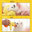 Juguete de Peluche Calmante para Perros – Pato con Sonido, Suave e Ideal para Dormir y Compañía