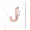 Marco Decorativo Infantil Mariposa Rosa Arcoíris Kawaii – Arte en Lienzo para Habitación de Niña