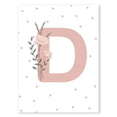 Marco Decorativo Infantil Mariposa Rosa Arcoíris Kawaii – Arte en Lienzo para Habitación de Niña