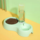 Tazón Caliente Automático Doble para Gatos y Perros – Alimentador y Bebedero Integrados