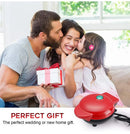 Mini Máquina de Waffle Eléctrica 110V/220V 350W – Antiadherente, Compacta e Ideal para Desayuno y Postres