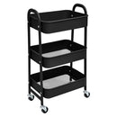 Carrito Organizador con Ruedas de 3 Niveles – Multiuso para Cocina, Baño y Oficina, Resistente y Fácil de Montar