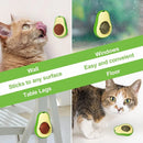 Bola de Catnip para Gatos Tipo Aguacate – Juguete Natural para Lamer, Limpiar y Entretener
