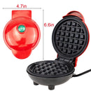 Mini Máquina de Waffle Eléctrica 110V/220V 350W – Antiadherente, Compacta e Ideal para Desayuno y Postres