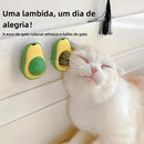 Bola de Catnip para Gatos Tipo Aguacate – Juguete Natural para Lamer, Limpiar y Entretener