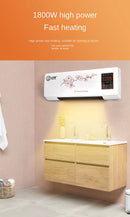 Ventilador y Calefactor de Pared Portátil – Climatización Doméstica 2 en 1.