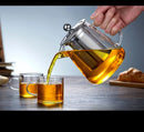 Bule de Vidrio de Borosilicato 1L con Infusor de Acero Inoxidable – Tetera Resistente al Calor para Té