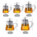 Bule de Vidrio de Borosilicato 1L con Infusor de Acero Inoxidable – Tetera Resistente al Calor para Té